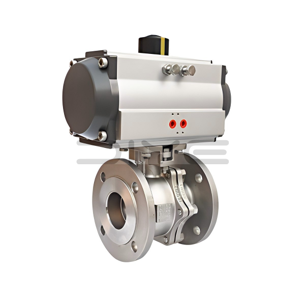 वायमेटिक एक्चुएटेड स्टेनलेस स्टील Flanged PN16 बल भल्भ