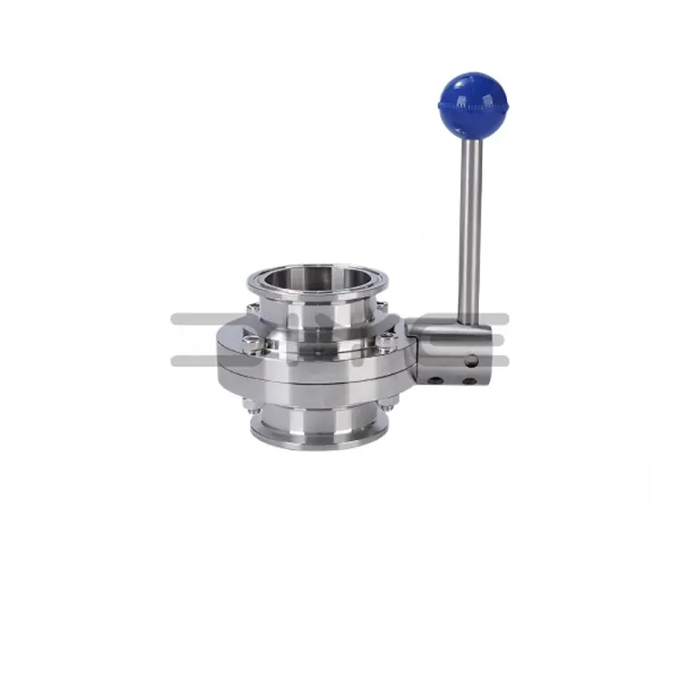 सेनेटरी क्ल्याम्प बटरफ्लाइ भल्भ